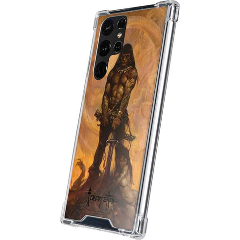 Frazetta Barbarian Galaxy S22 Ultra Clear Case
